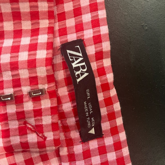 Zara Checkered Pants - Size Large - Picture 2 of 3